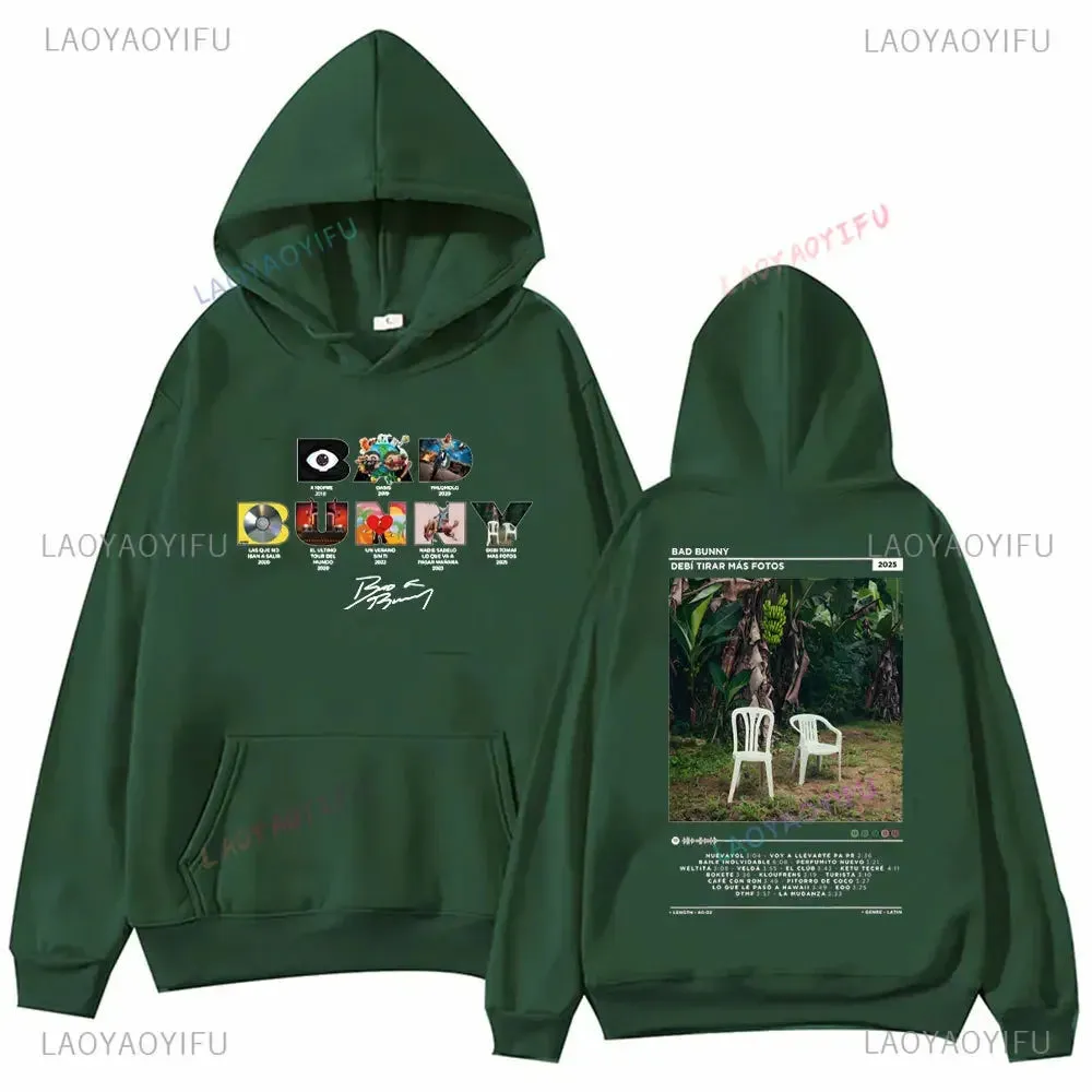 Bad Bunny Nadie Sabe Lo Que Va A Pasar Mañana Graphic Hoodie – Your Next Hip-Hop Streetwear Essential
