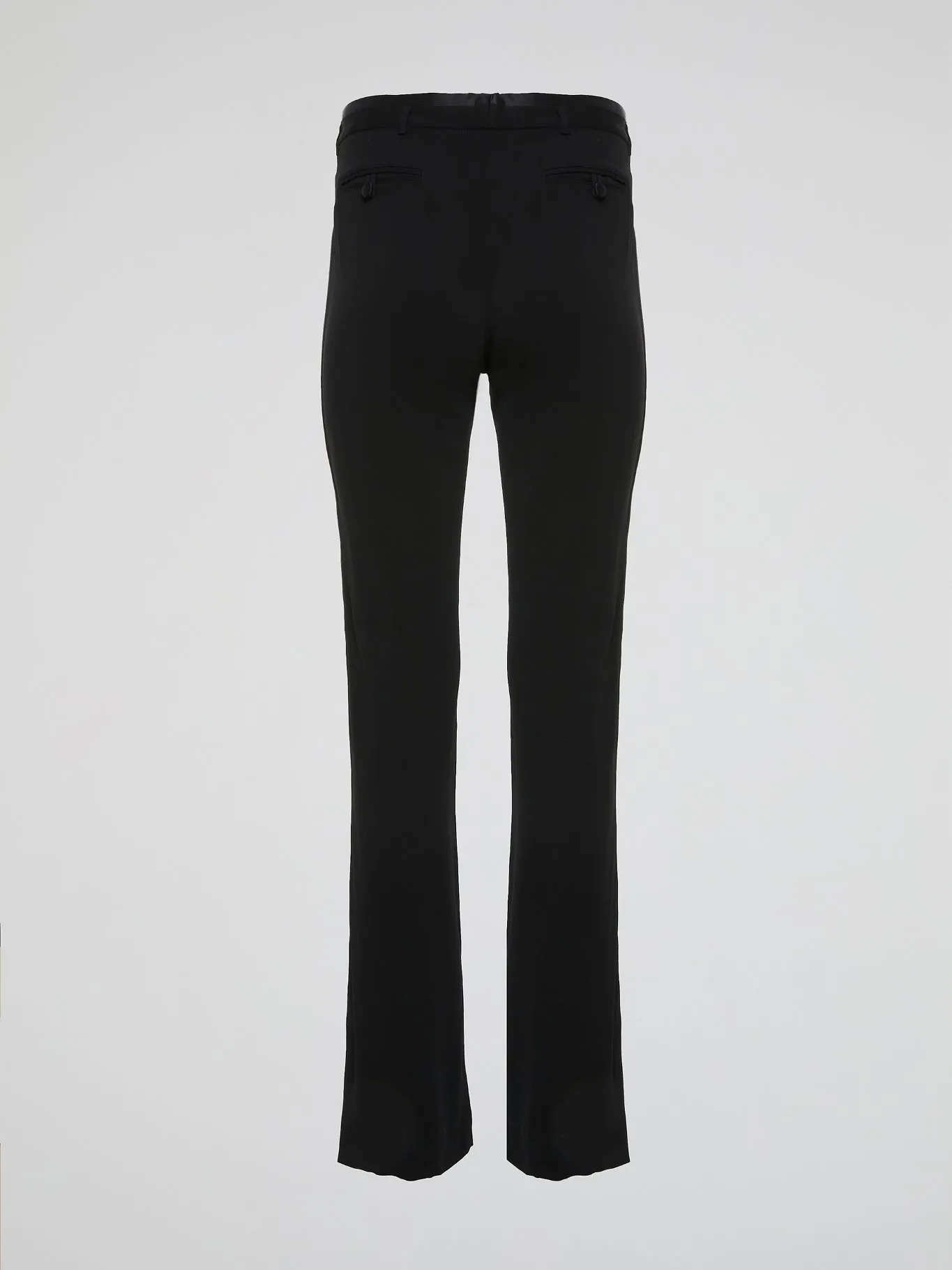 Black High-Waist Flared Pants