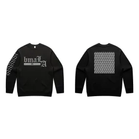 BMA SILVER FOIL "LA" SWEATSHIRT (BLACK)