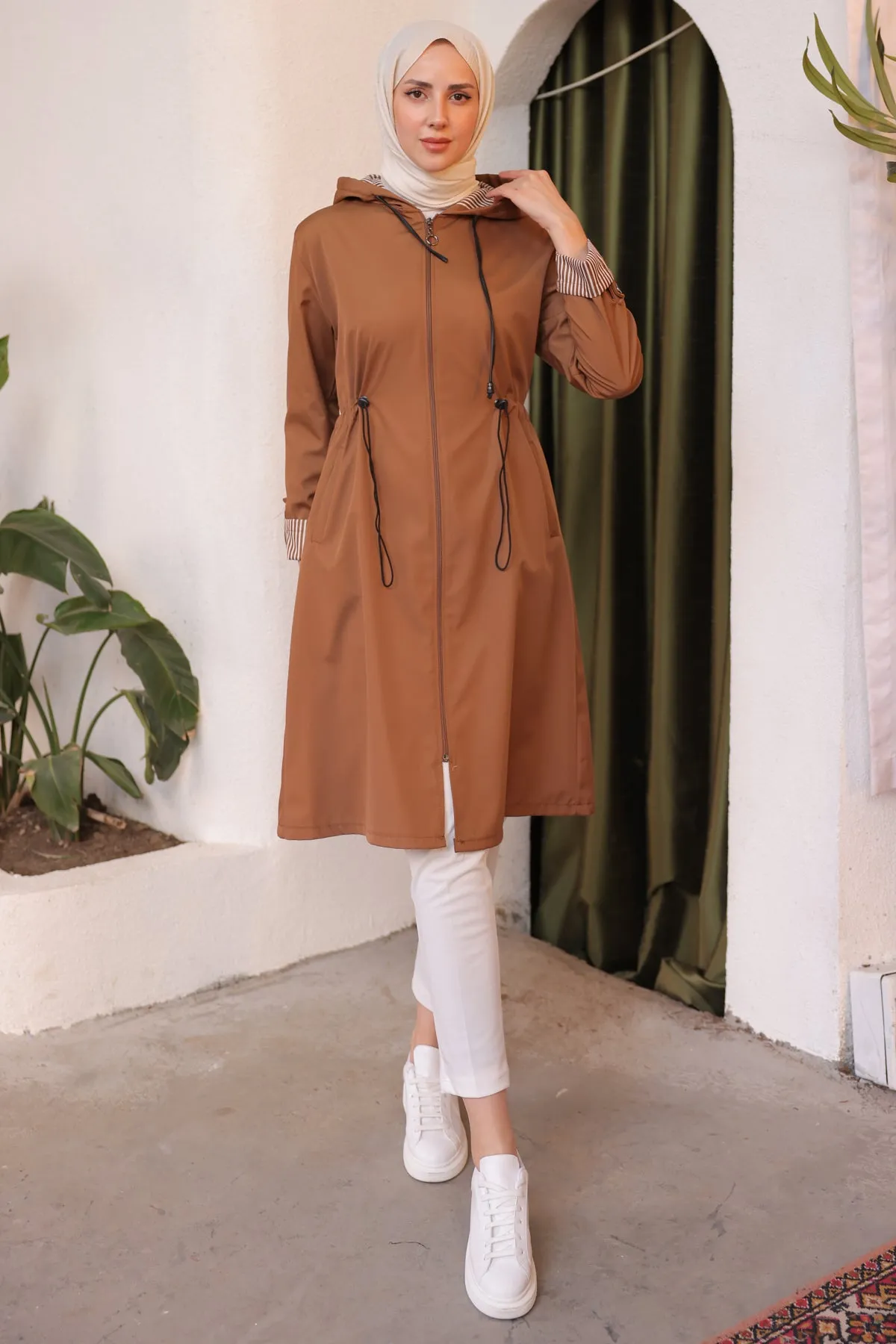 BNG Women Seasonal Trench Coat Tan - Clermont