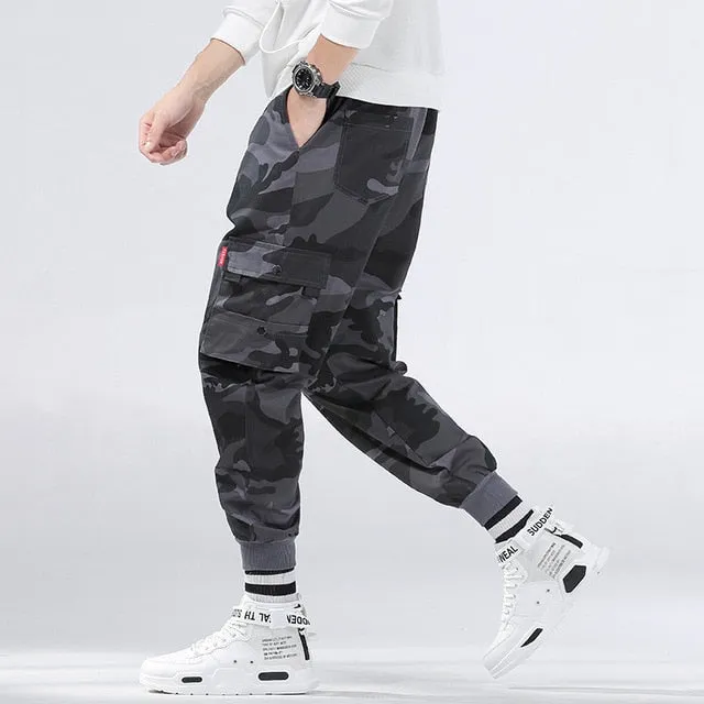 Brand Mens Joggers Pants Camouflage Cargo Pants Men Hip Hop Skateboard Jogger Fashion Casual