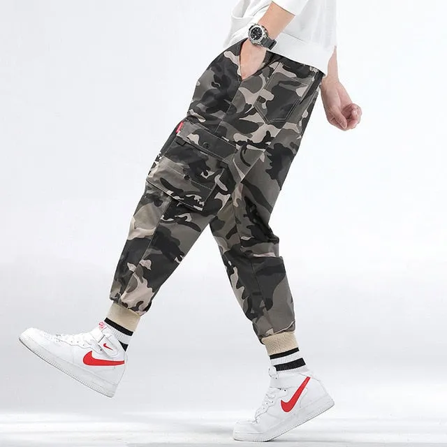 Brand Mens Joggers Pants Camouflage Cargo Pants Men Hip Hop Skateboard Jogger Fashion Casual