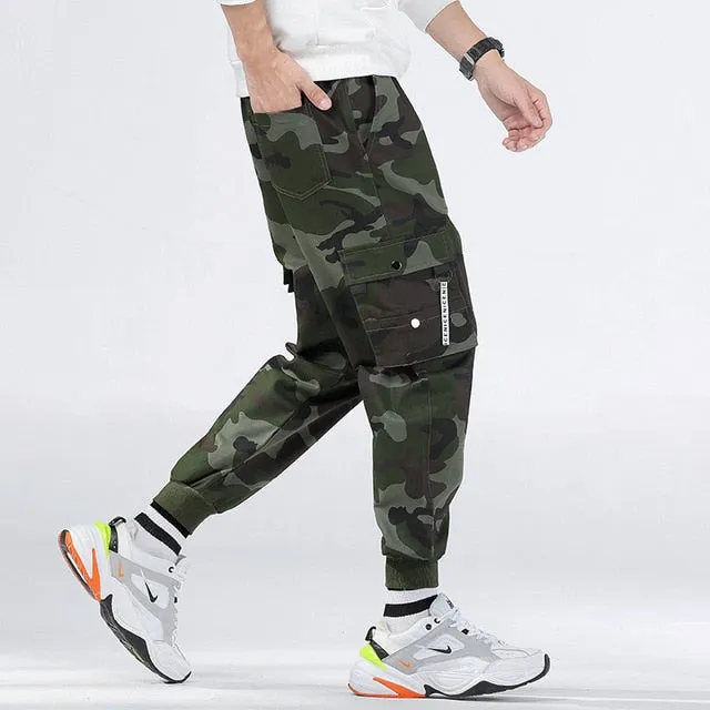 Brand Mens Joggers Pants Camouflage Cargo Pants Men Hip Hop Skateboard Jogger Fashion Casual