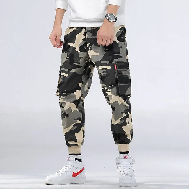 Brand Mens Joggers Pants Camouflage Cargo Pants Men Hip Hop Skateboard Jogger Fashion Casual