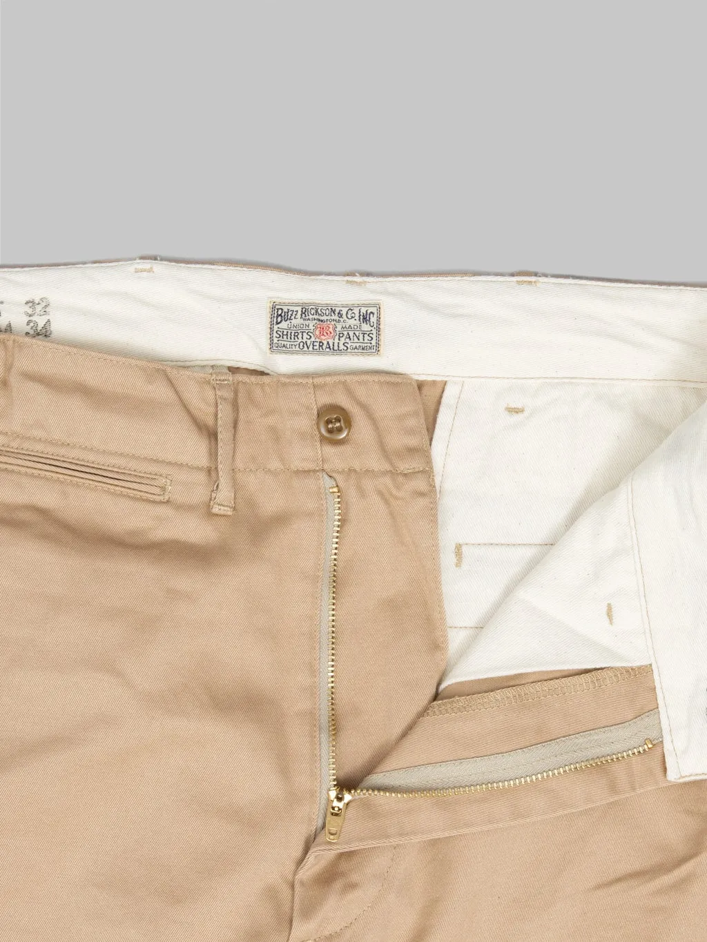 Buzz Rickson's BR40025 Original Spec. Chino Beige