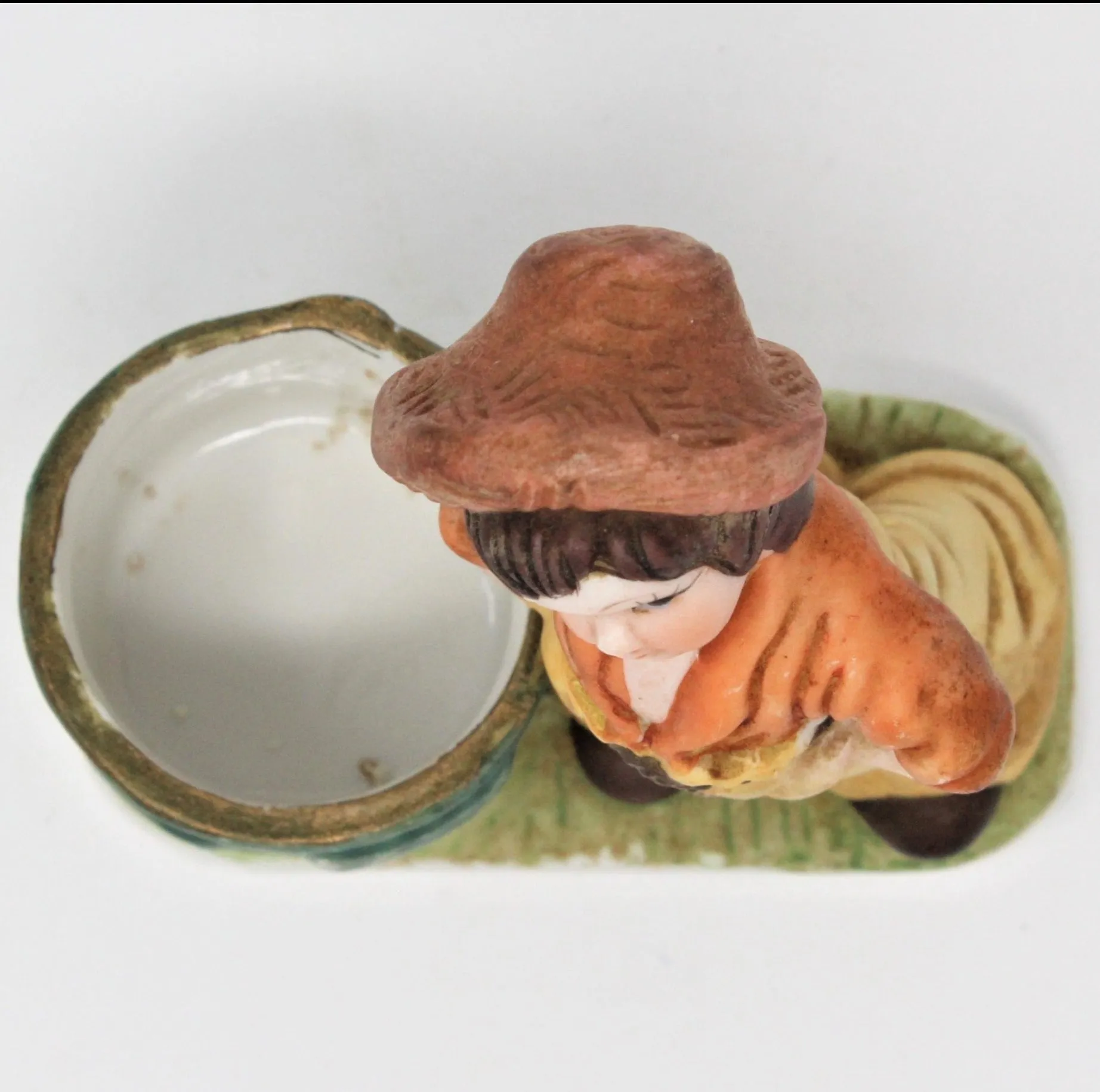 Candle Holders, Jasco Luvkins Figurine, Hobo with Barrell, Votive, Vintage