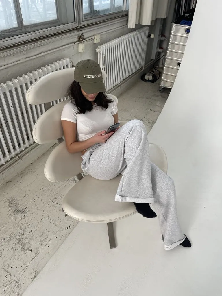 Cassie sweatpants - grey melange