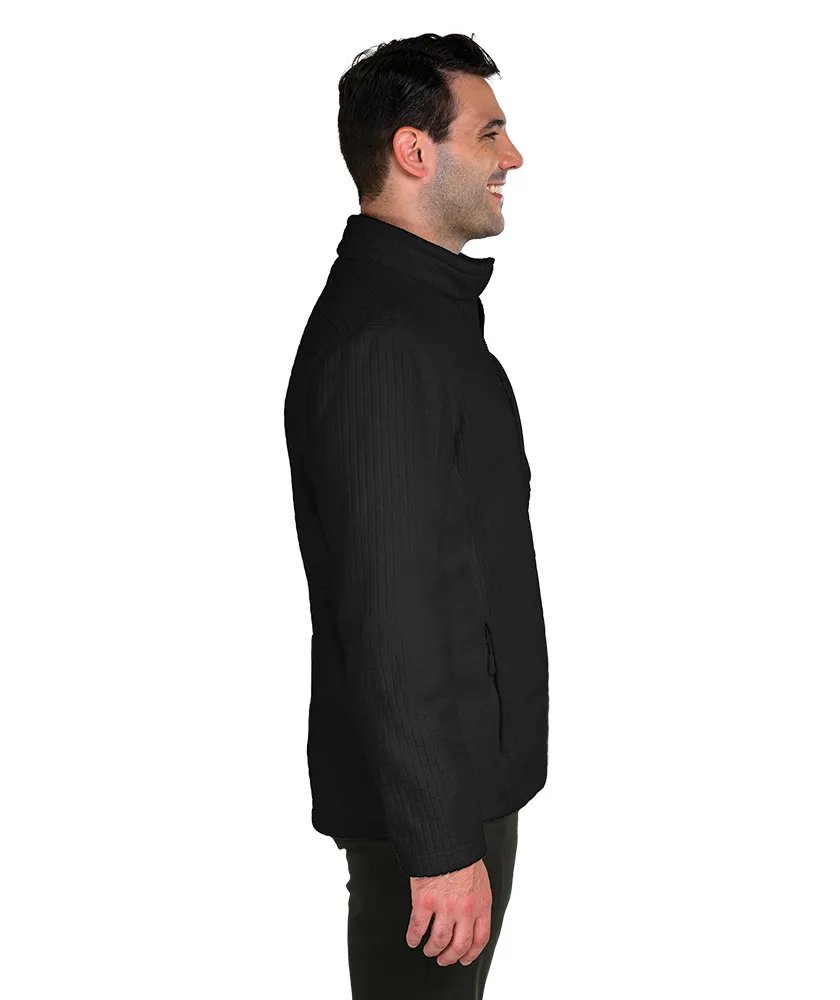 Charles River Men's Terrain Textured Fleece Jacket