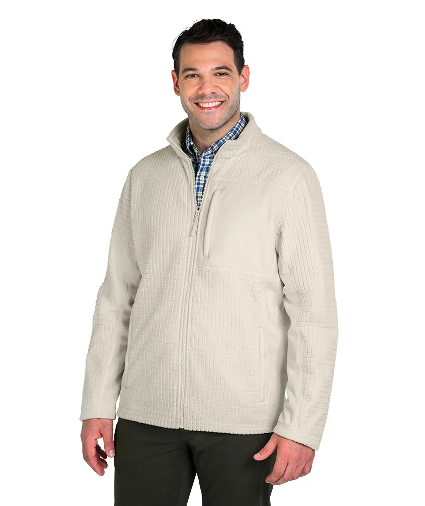Charles River Men's Terrain Textured Fleece Jacket