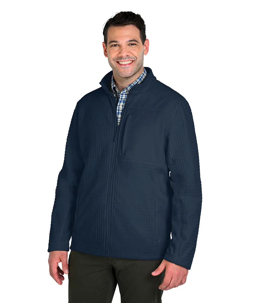 Charles River Men's Terrain Textured Fleece Jacket
