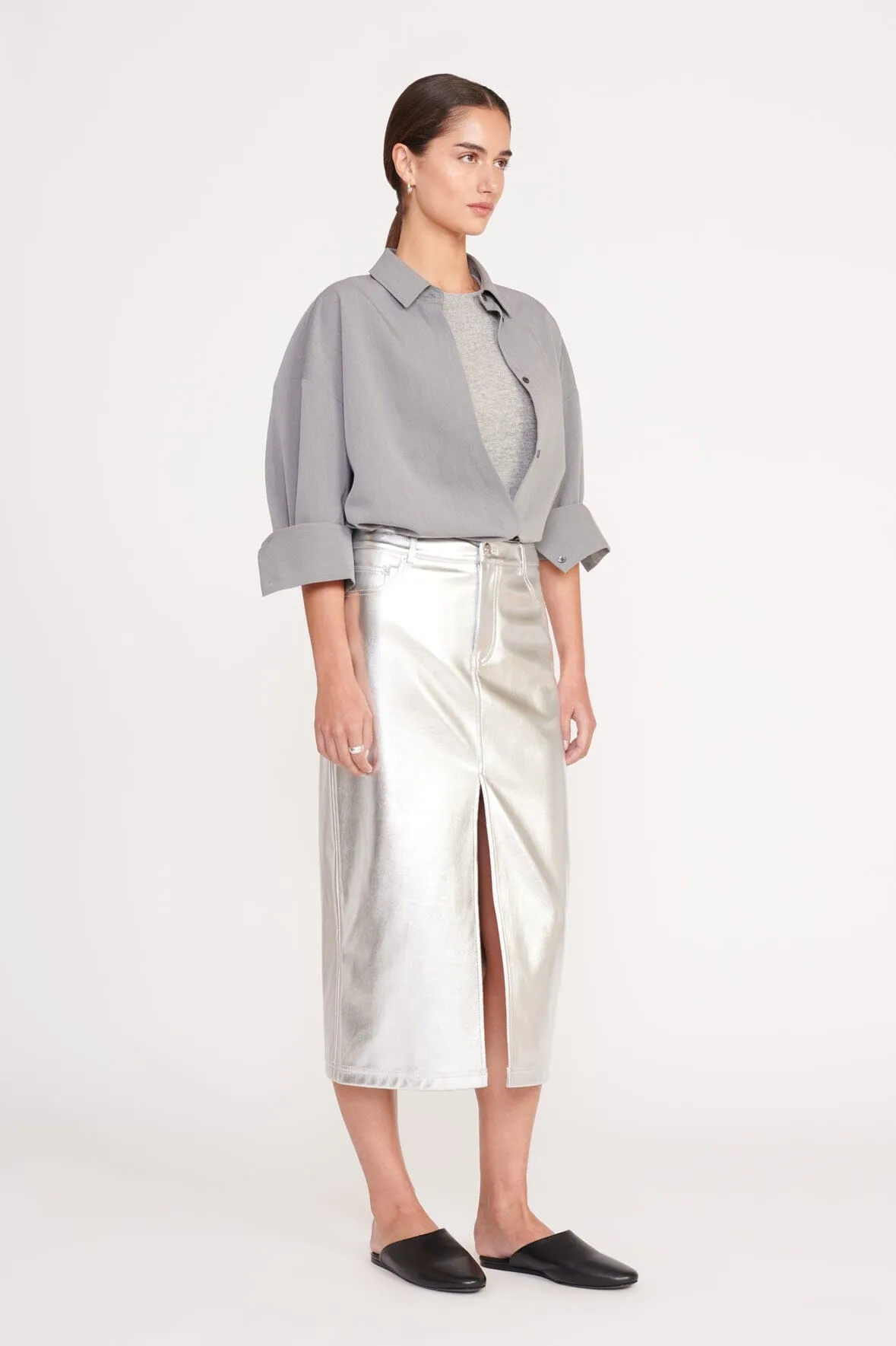 COLTON SHIRT | HEATHER GREY SUITING
