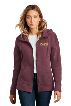 Davison Cardinals Women’s Fleece Drop Shoulder Full-Zip Hoodie