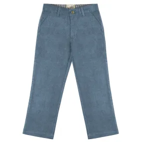 Denim Blue Regular Fit Corduroy Pants