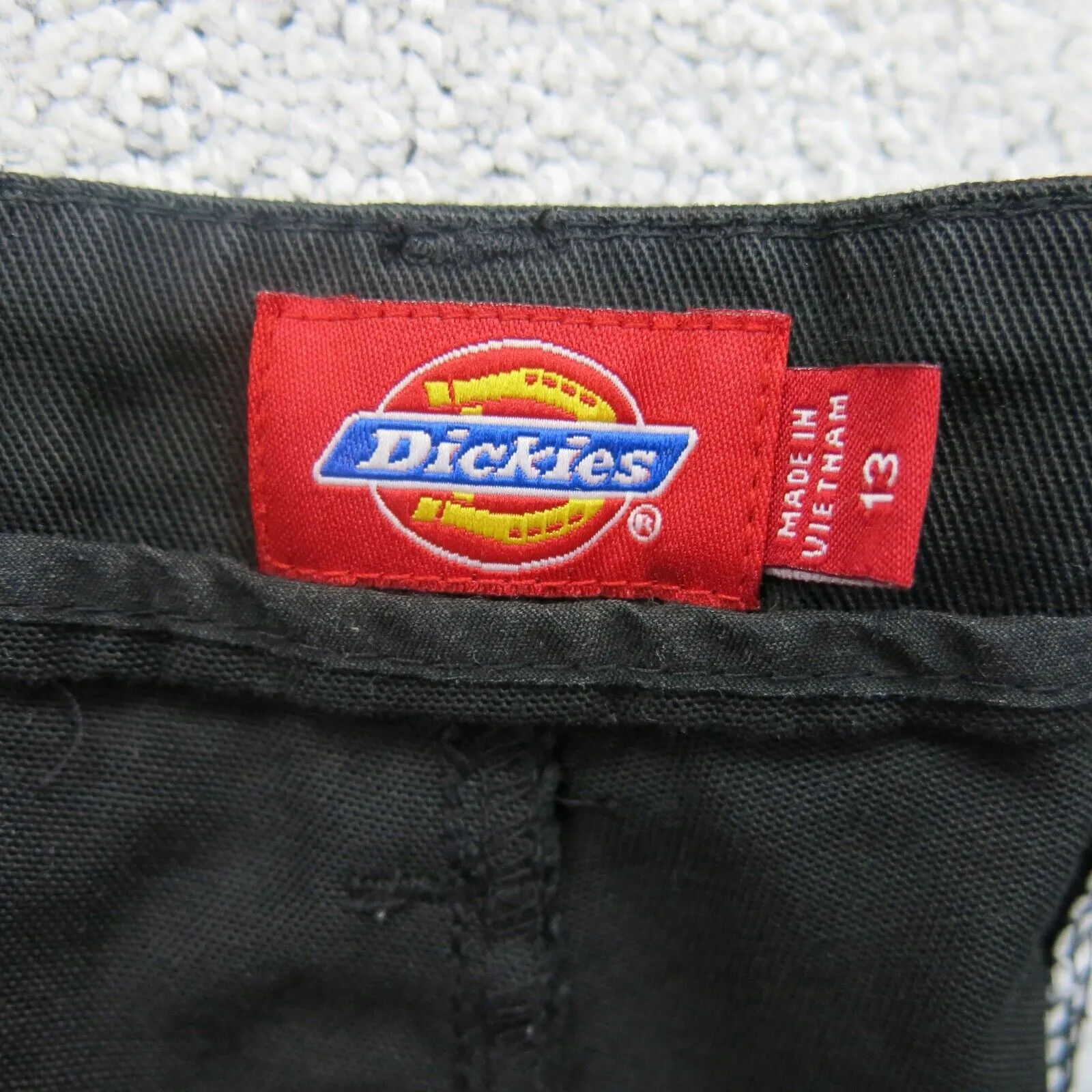 Dickies Mens Chino Pant Wide Leg Mid Rise Slash Pockets Cotton Black Size 13