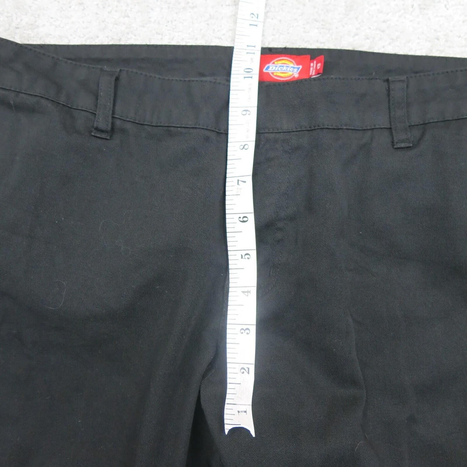 Dickies Mens Chino Pant Wide Leg Mid Rise Slash Pockets Cotton Black Size 13