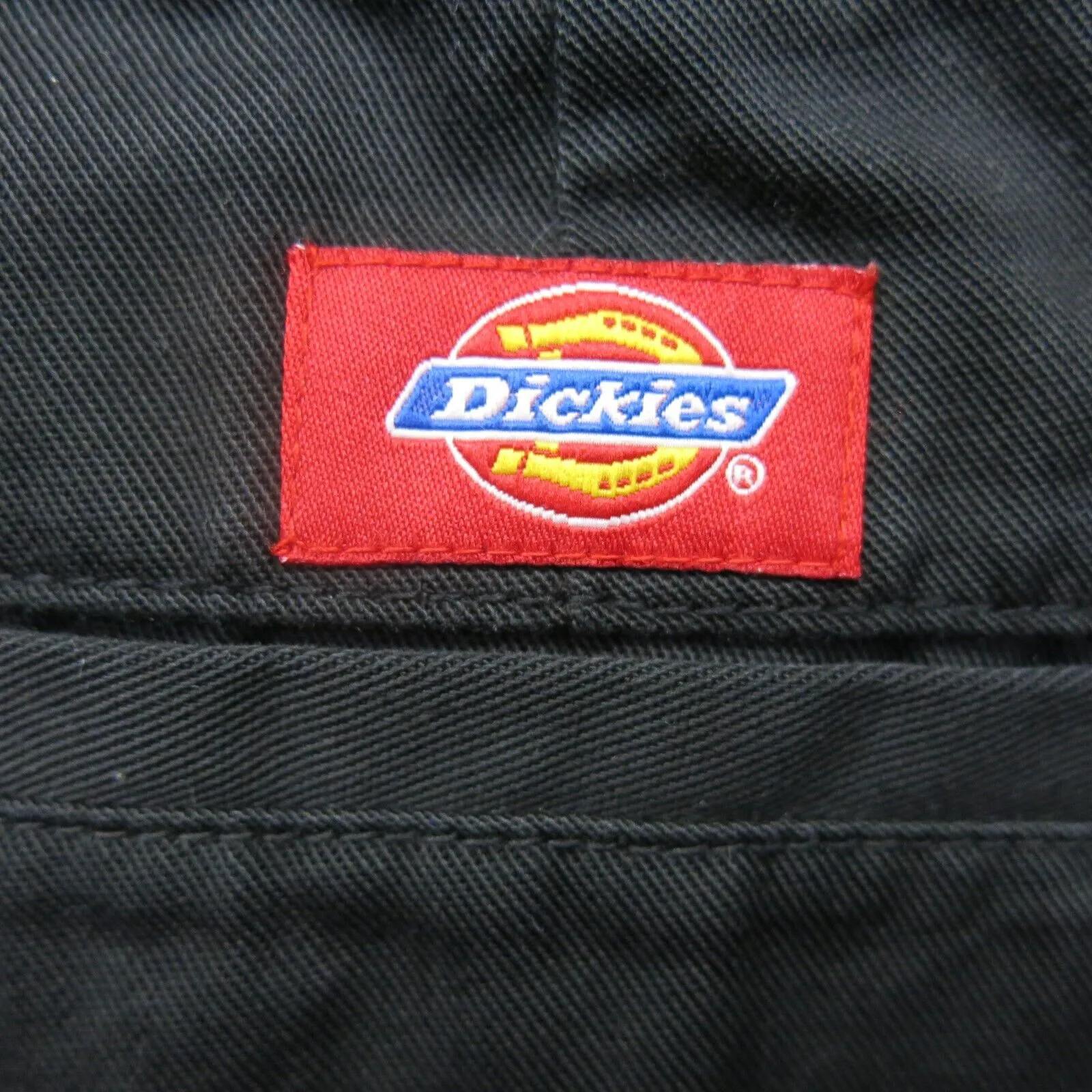 Dickies Mens Chino Pant Wide Leg Mid Rise Slash Pockets Cotton Black Size 13