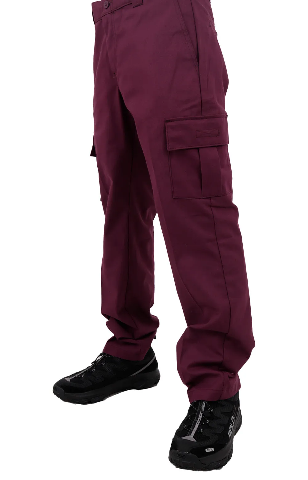 Dickies (Wpr11Csw) Contrast Twill Cargo Pant Men’s Wine Twill