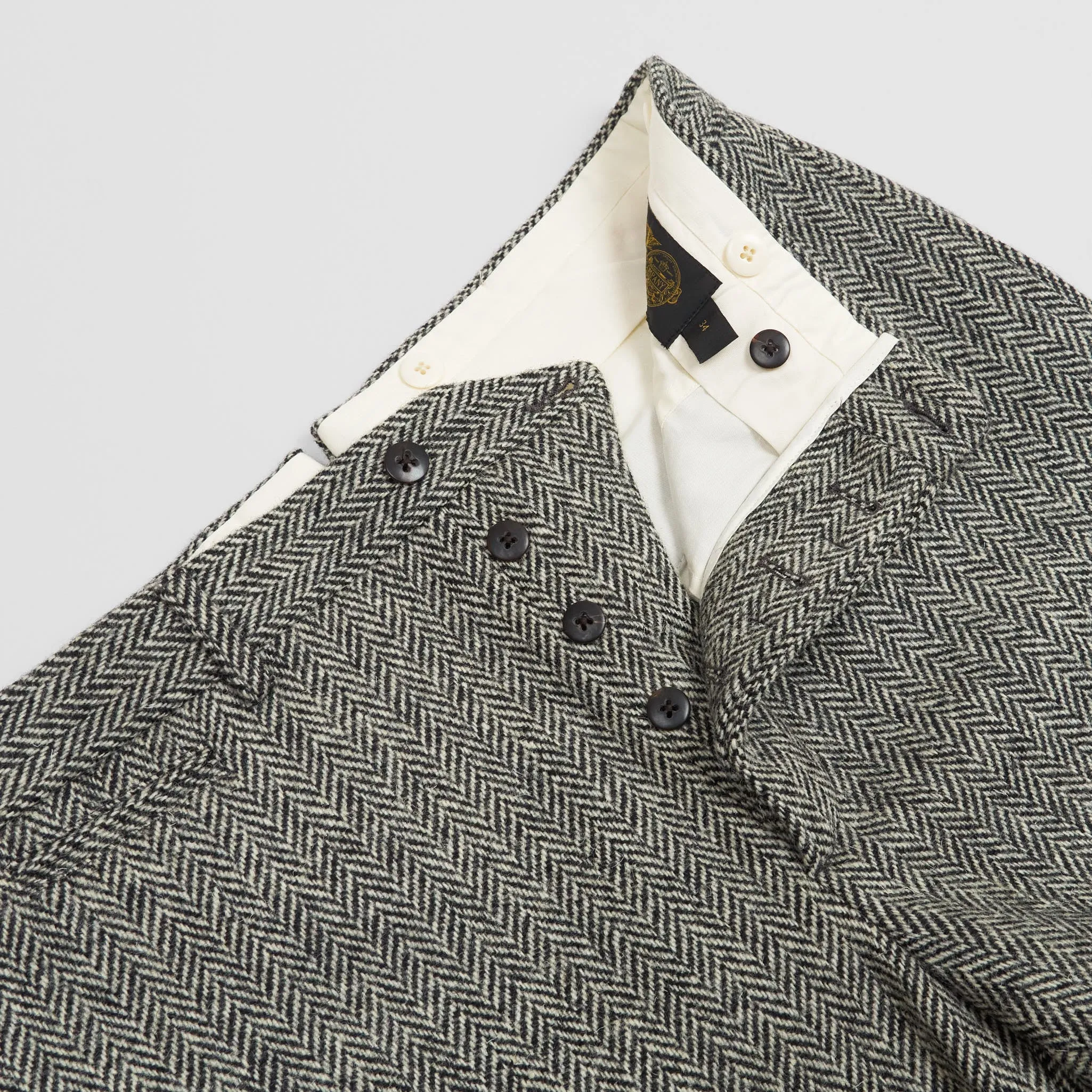 Double RL Harris Tweed Wool Pants
