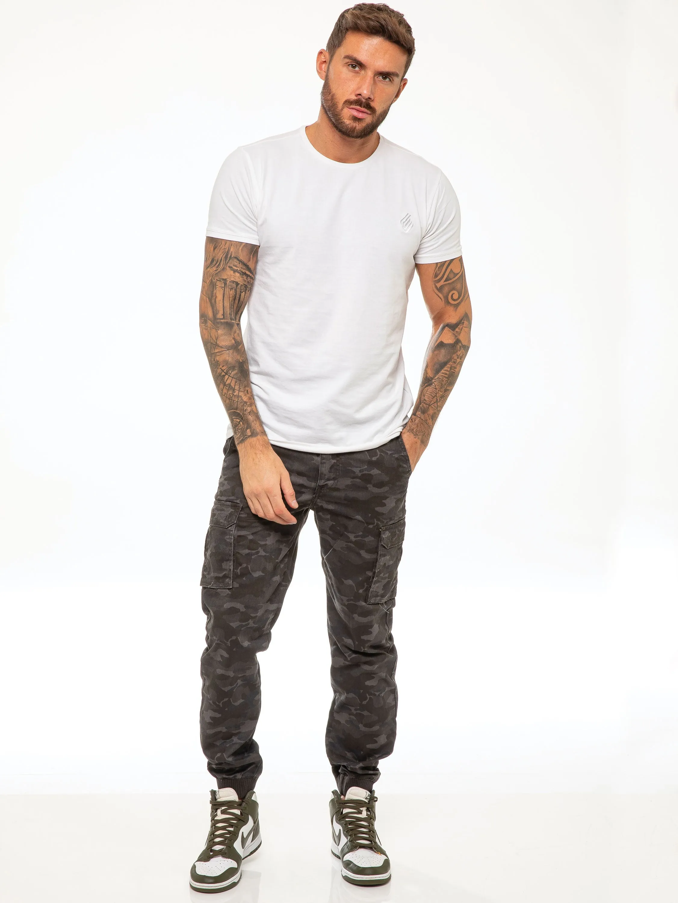 Drake Cargo Pants - Dark Khaki Camo