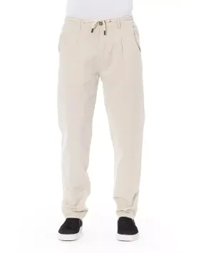 Drawstring Closure Chino Trousers with Pockets W38 US Men