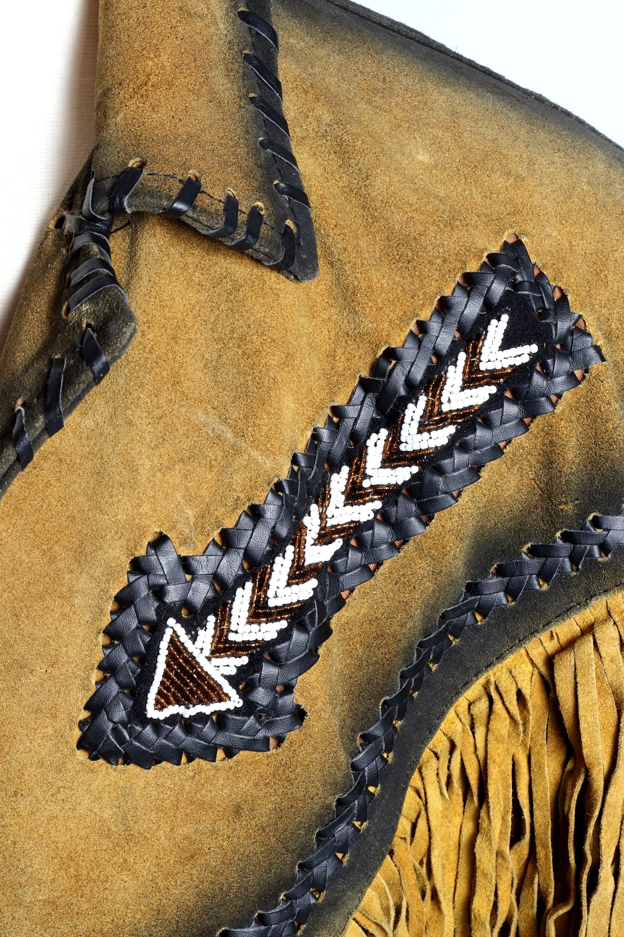 Fringed Suede Western Cowboy Jacket / Conchos/ Fashion Collectors Item