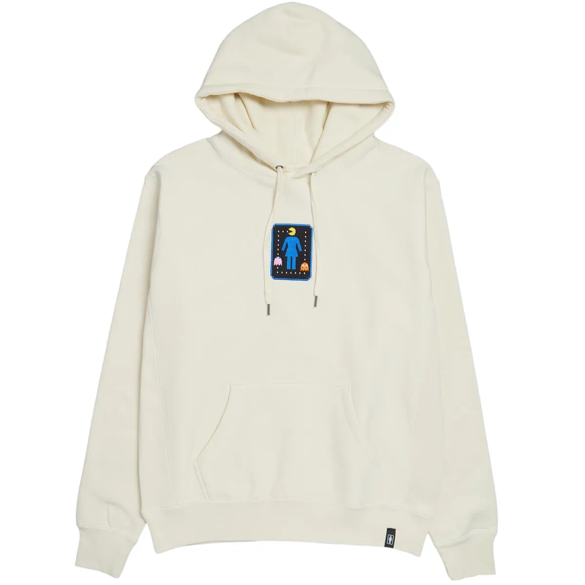 Girl x Pac-Man OG Pac-Lock Emb Heavy Hoodie - Bone