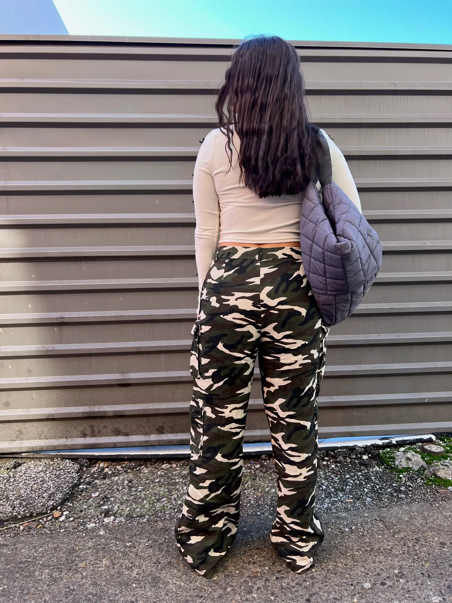 HERE FOR THE CAMO PANTS IN LIGHT BEIGE
