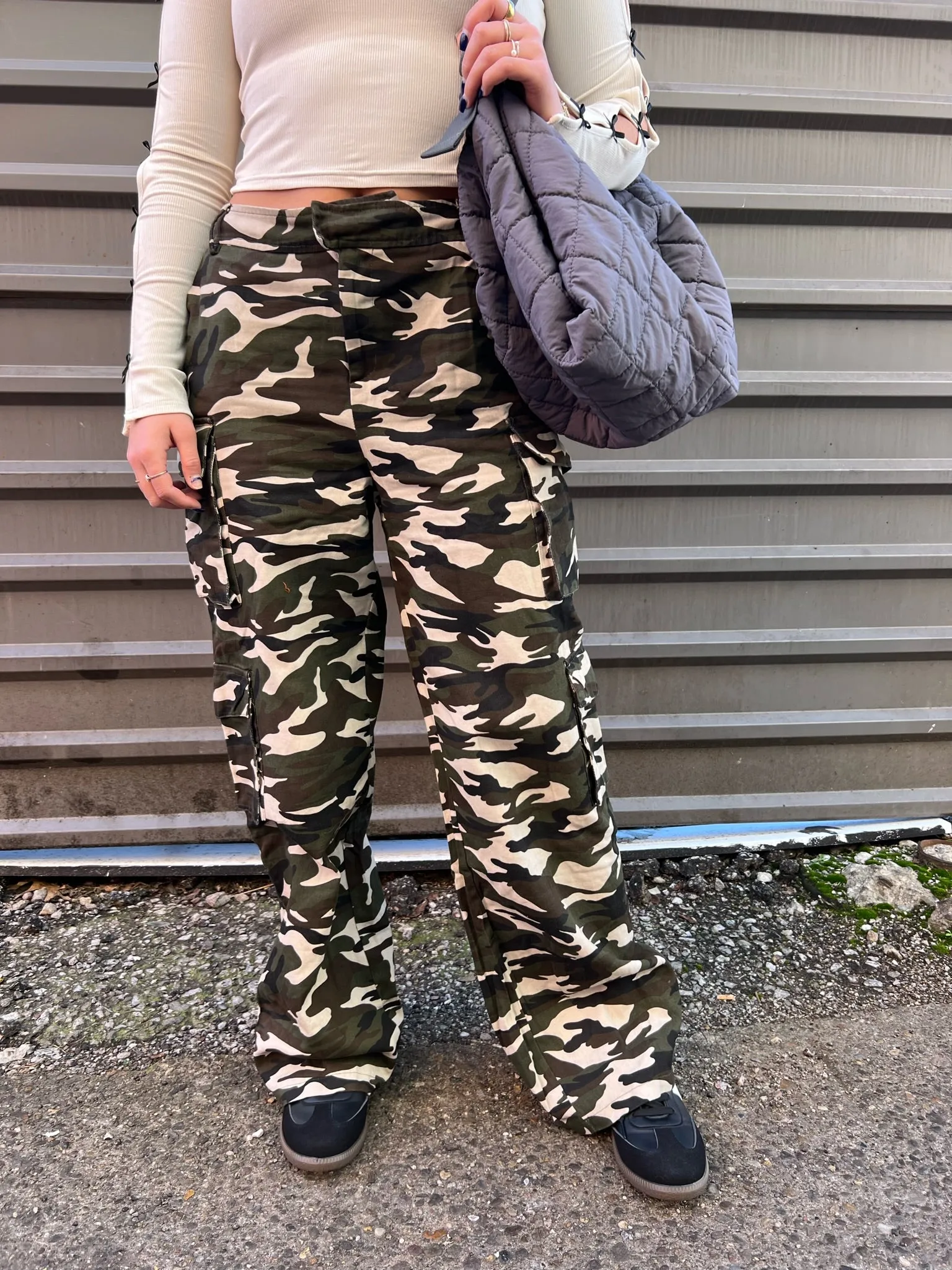 HERE FOR THE CAMO PANTS IN LIGHT BEIGE