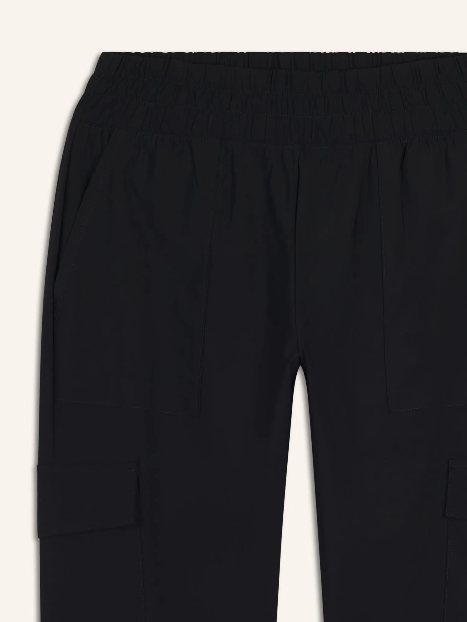 High-Waisted SleekTech Cargo Ankle Pants for Women