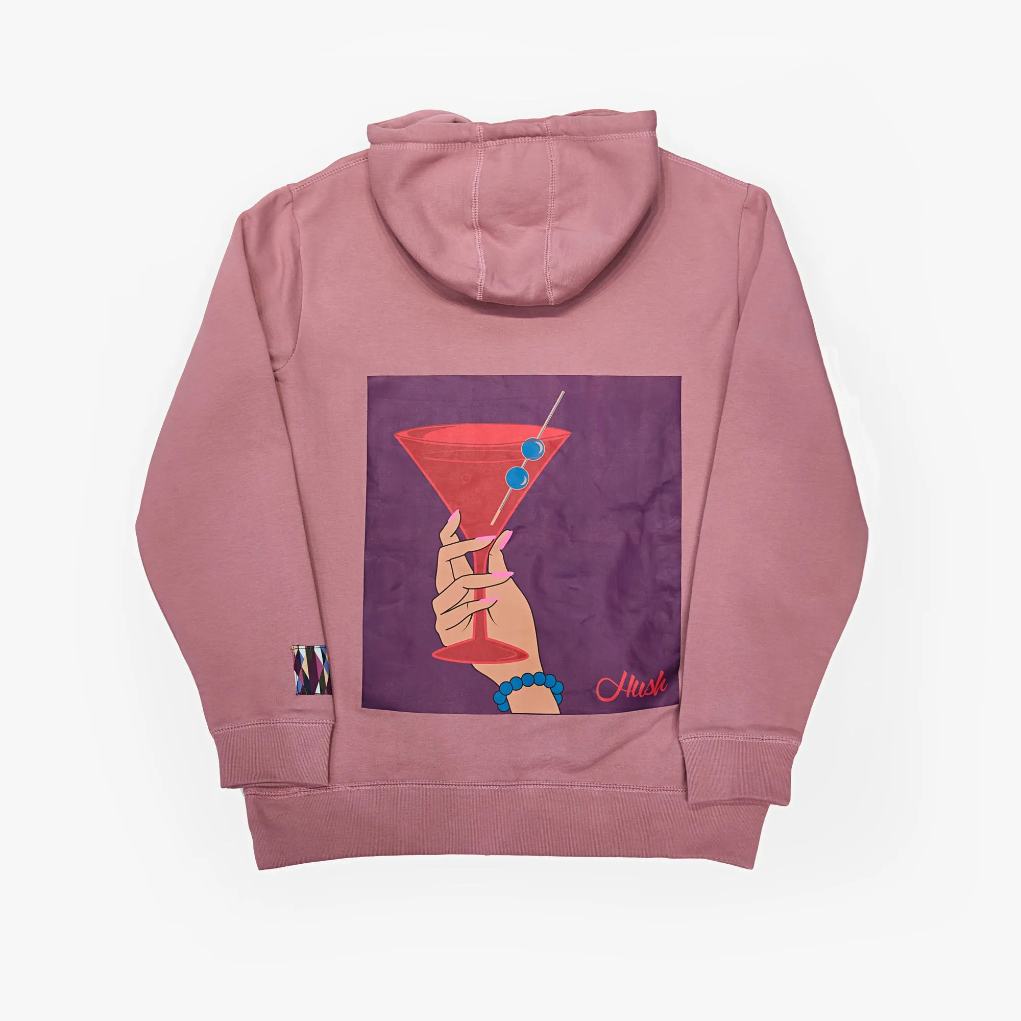 HUSH PINK MARTINI HOODIE