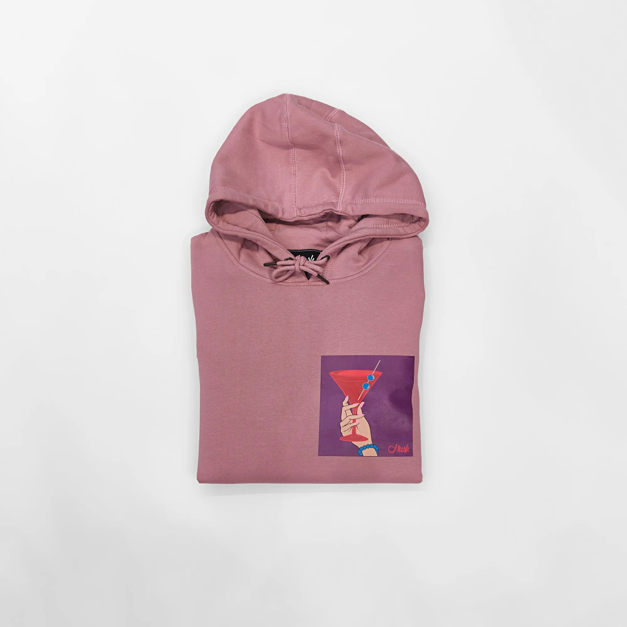 HUSH PINK MARTINI HOODIE