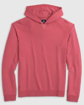 Johnnie-O Amos French Terry Hoodie Sweatshirt Raspberry