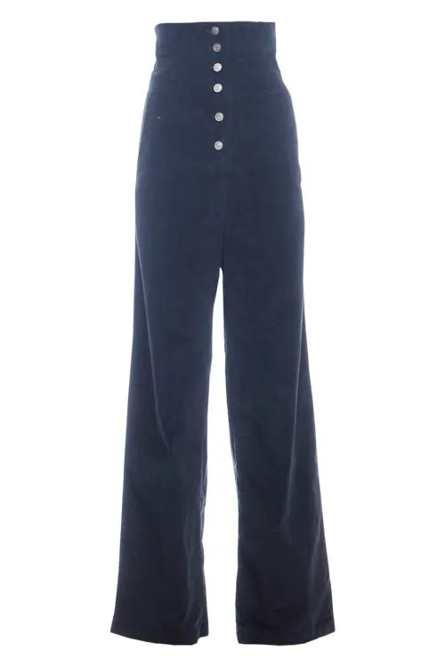 Karma Black Corduroy Trousers
