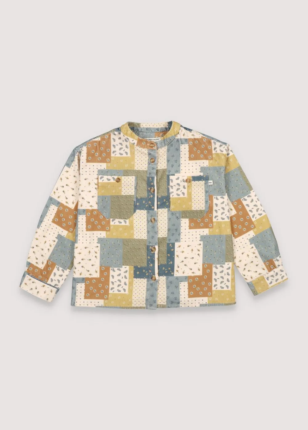 Kids Bobbie Shirt | Patchwork Print