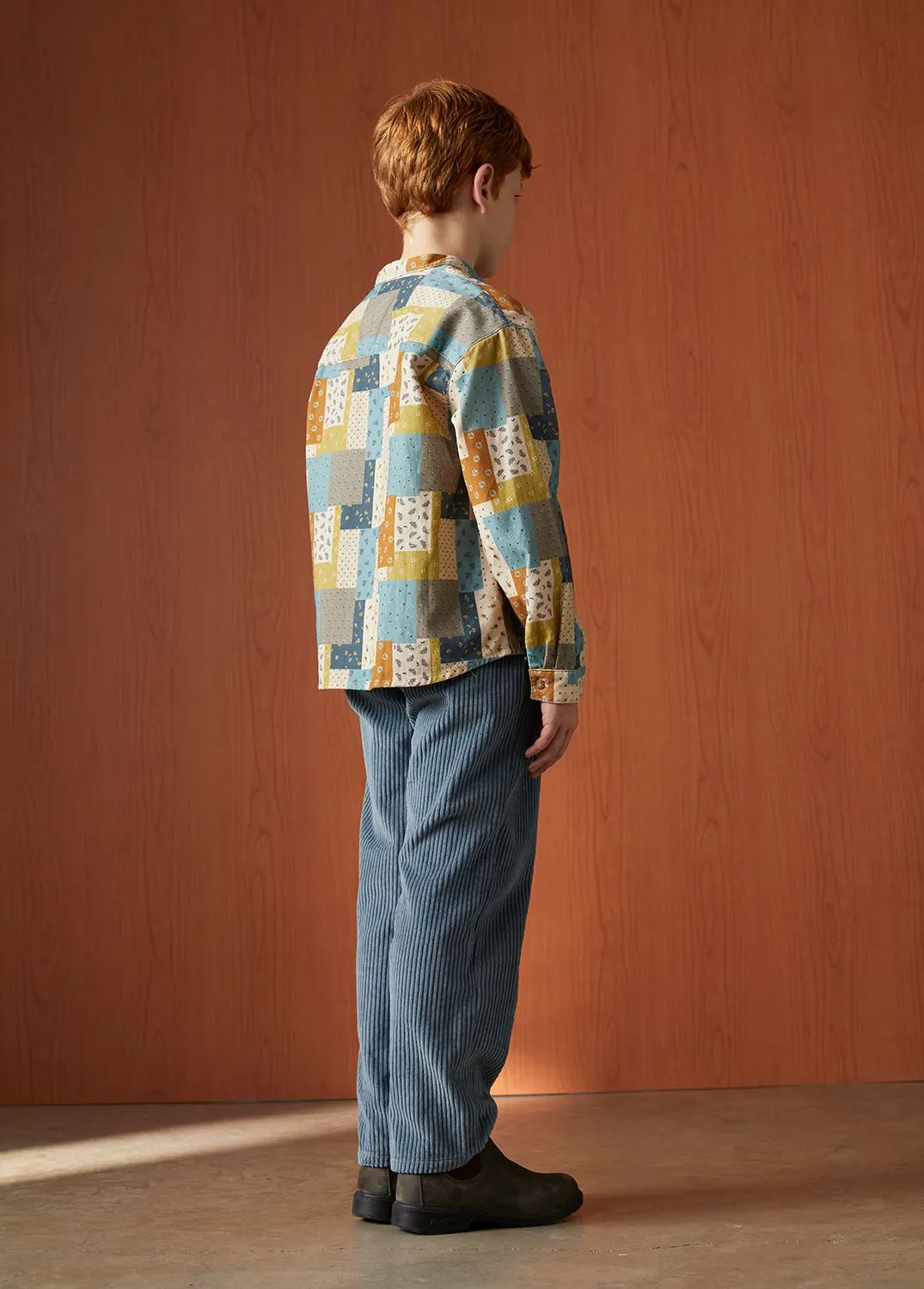Kids Bobbie Shirt | Patchwork Print