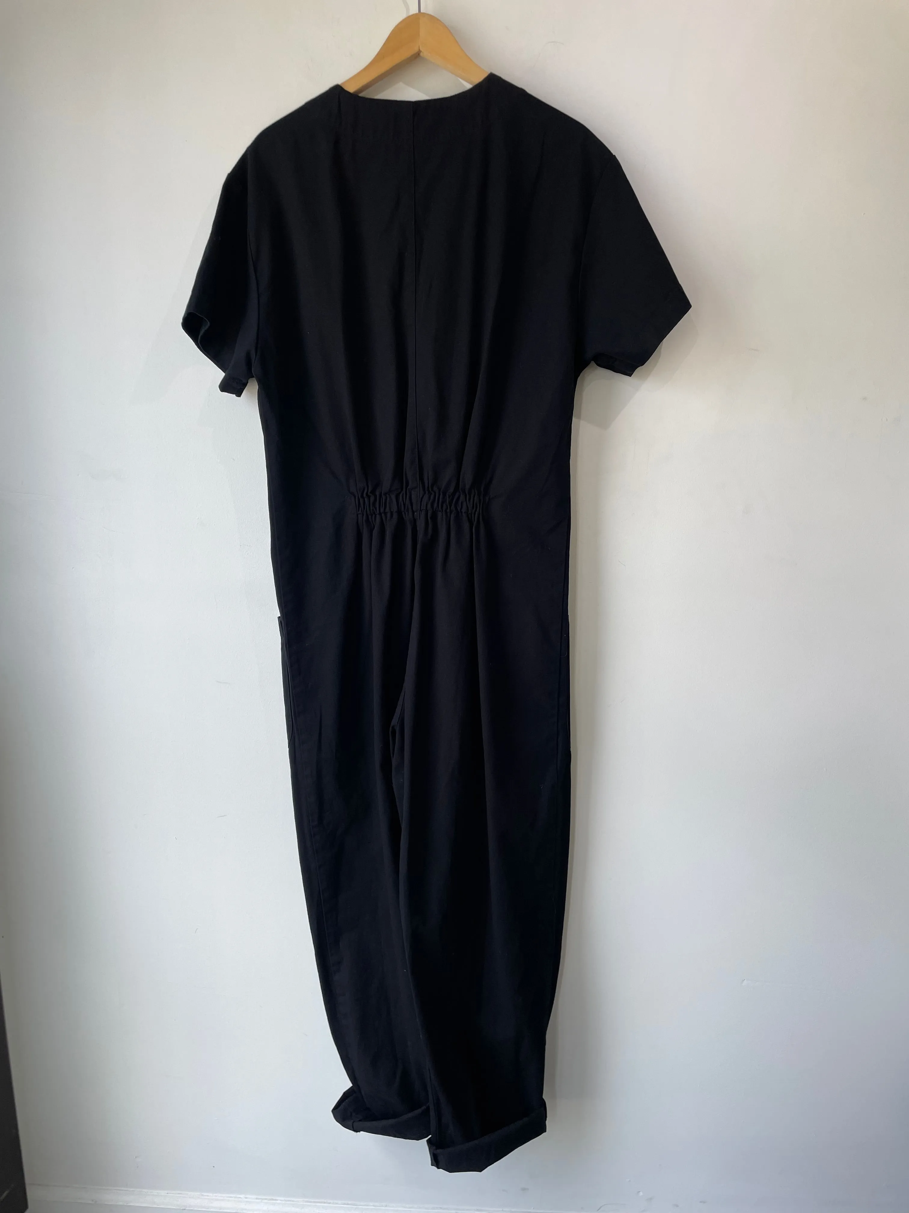 Lindsay Robinson Black SS Jumpsuit