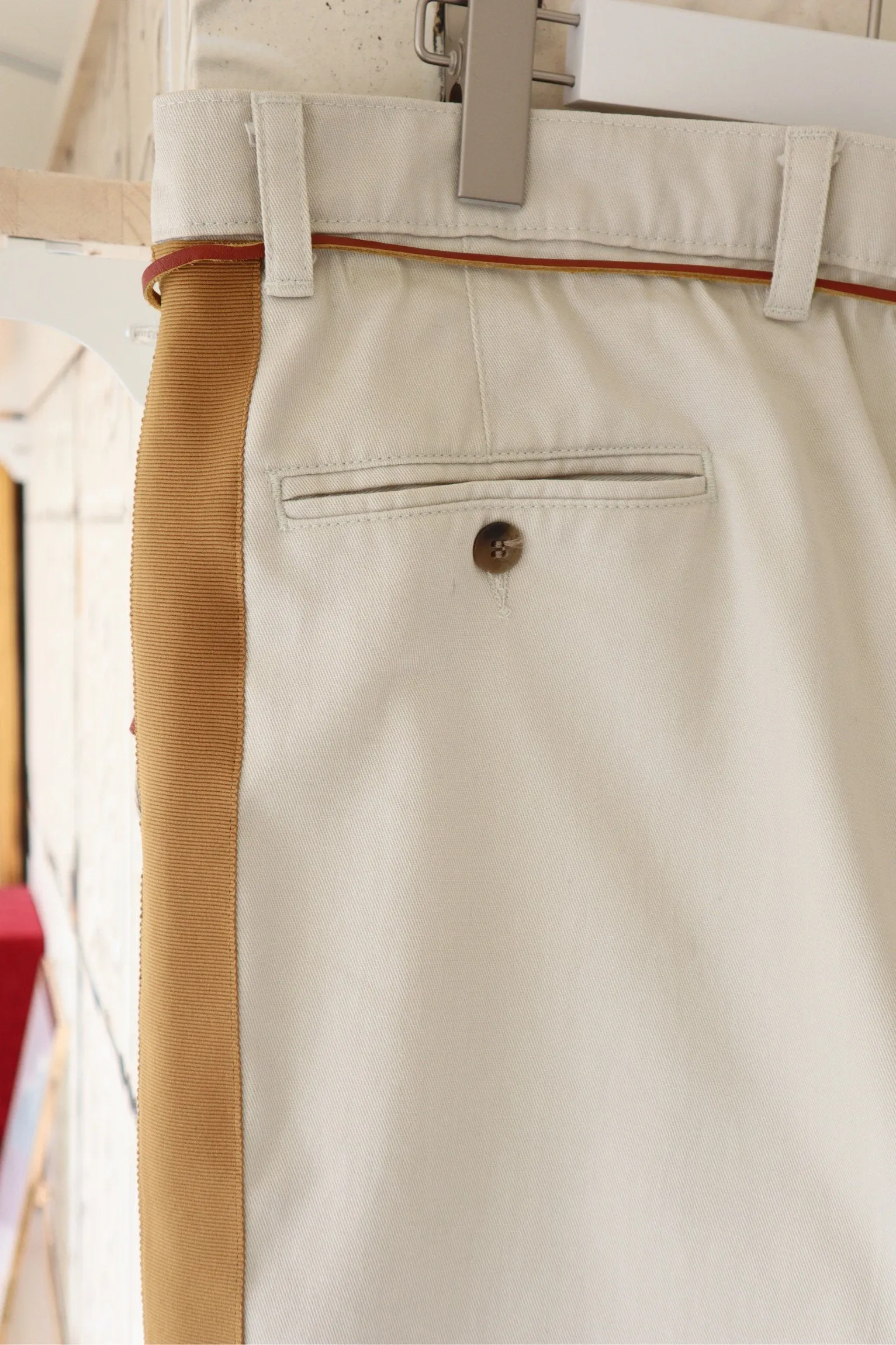 Line Chino Pants Camel-1