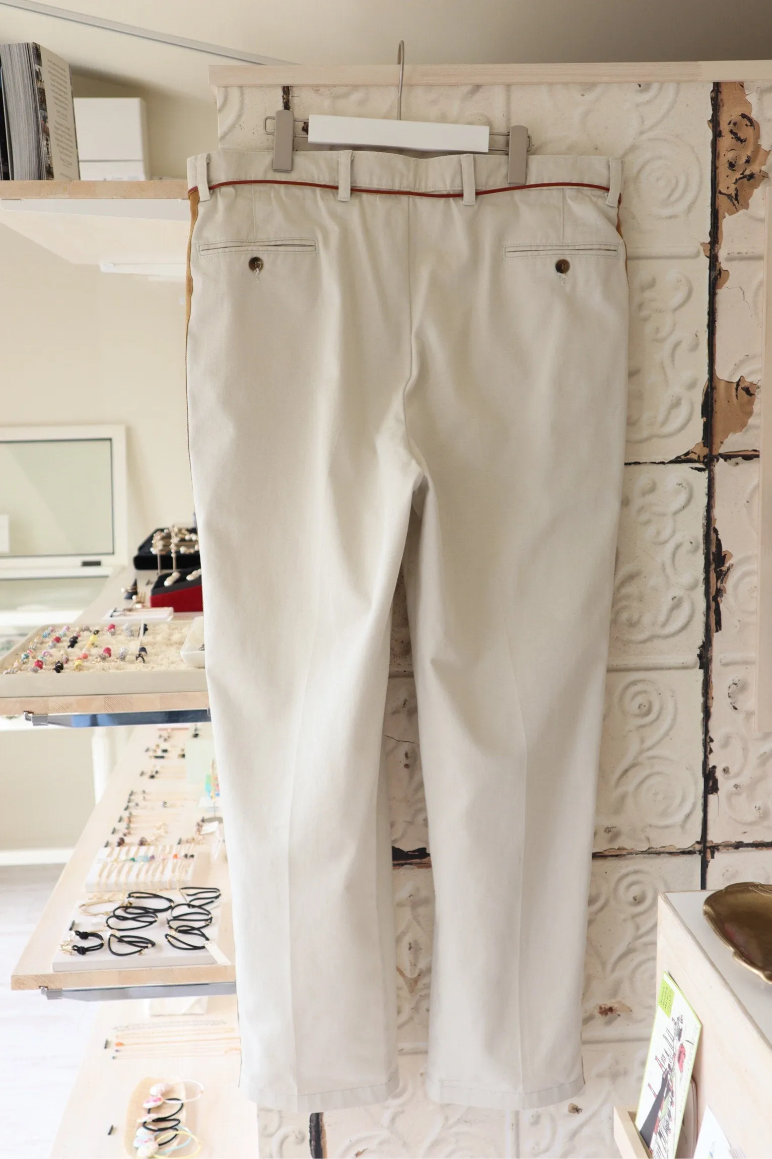 Line Chino Pants Camel-1