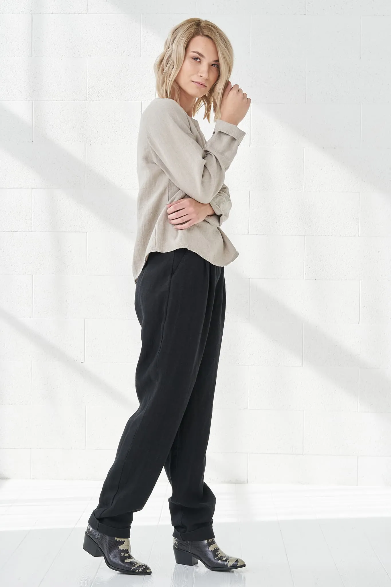 Loose linen pants Pamela