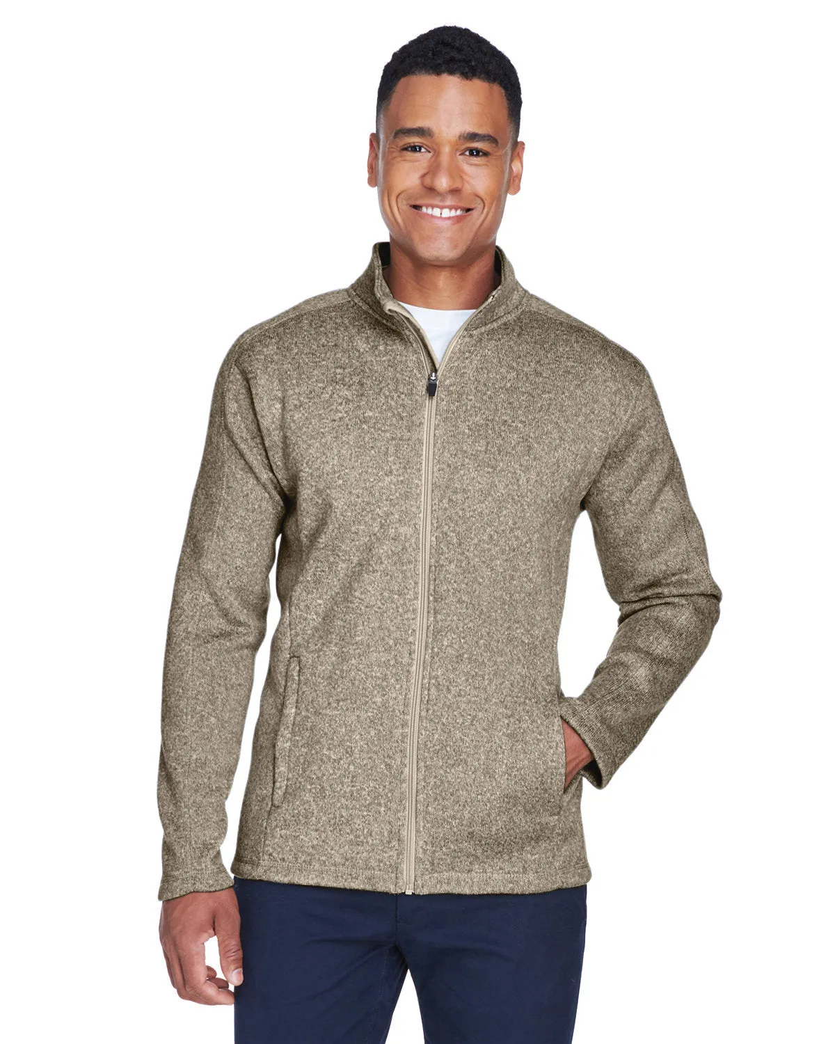 Men's Bristol Full-Zip Sweater Fleece Jacket-DG793