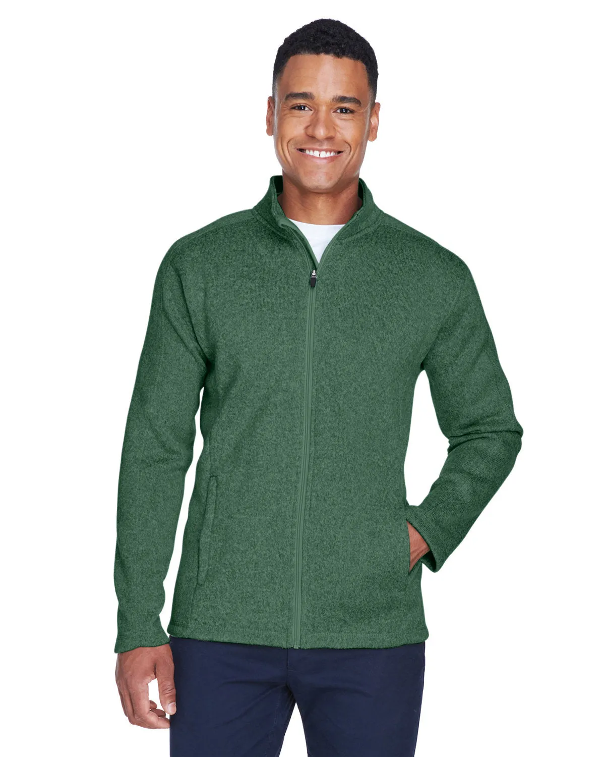 Men's Bristol Full-Zip Sweater Fleece Jacket-DG793