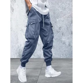 Men's Elastic Waist Cargo Pants