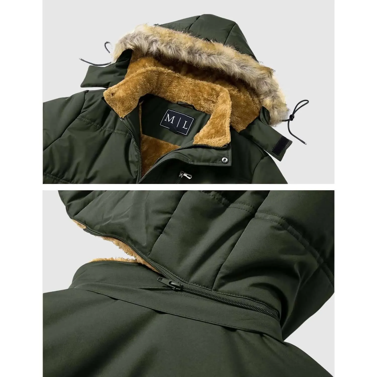 Men's Fleece Jacket with Detachable Hood