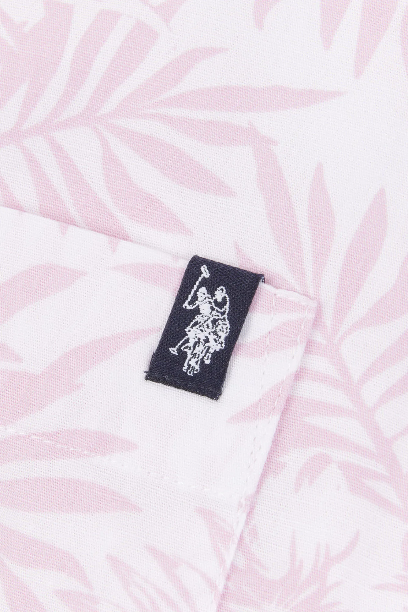 Mens Hibiscus Floral Print Short Sleeve Shirt in Orchid Pink