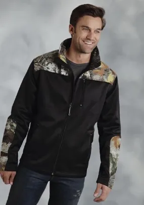Men's Roper Black & Camo Western Jacket