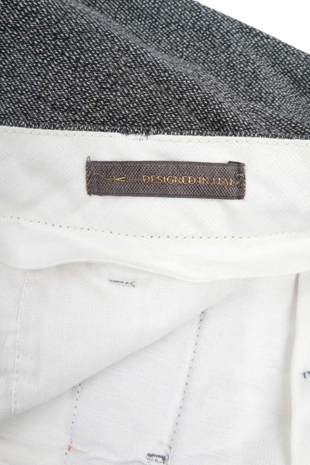 Men's SIVIGLIA Italy Grey Twill Cotton Chino Pants Trousers Size 32