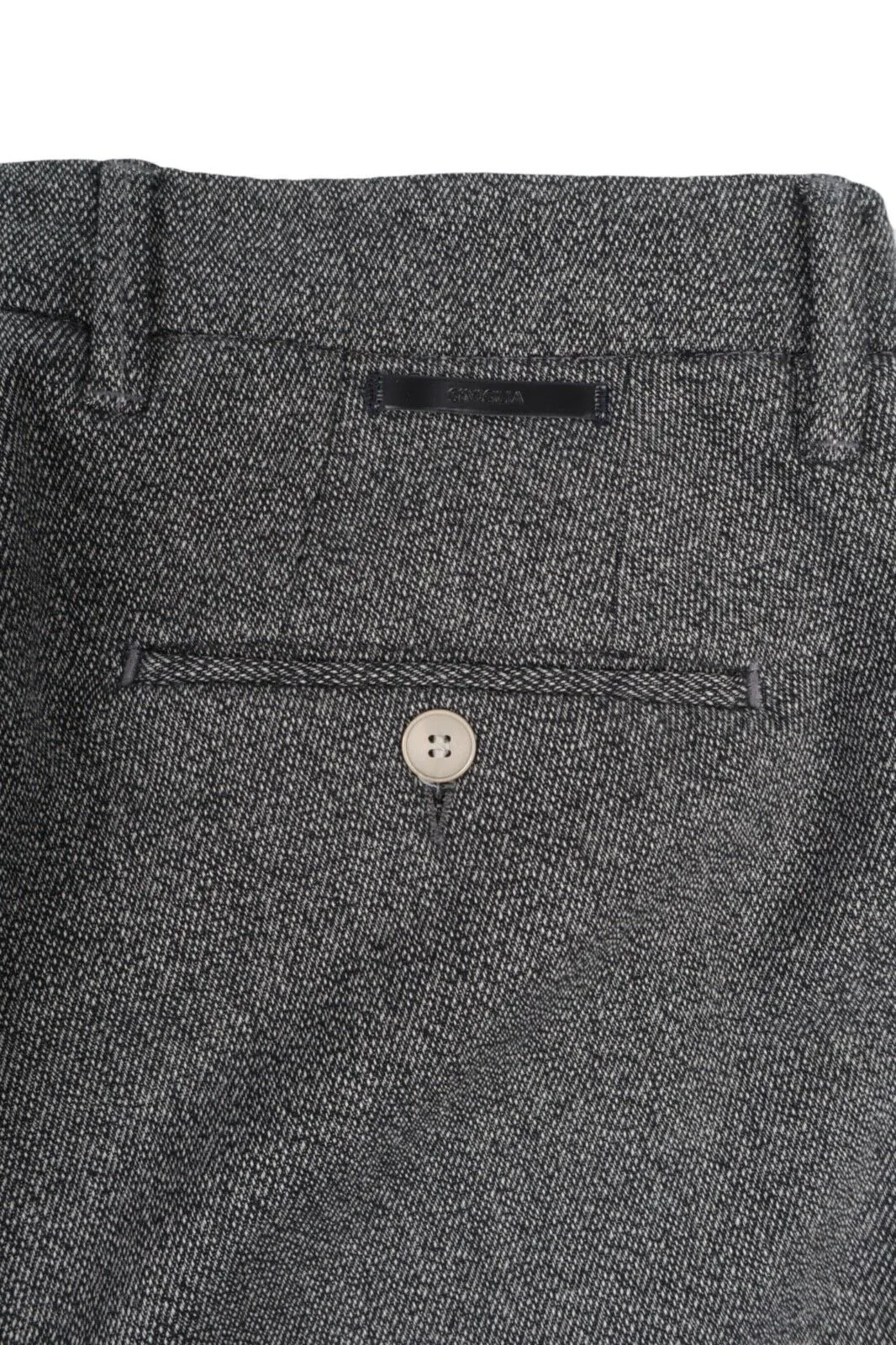 Men's SIVIGLIA Italy Grey Twill Cotton Chino Pants Trousers Size 32