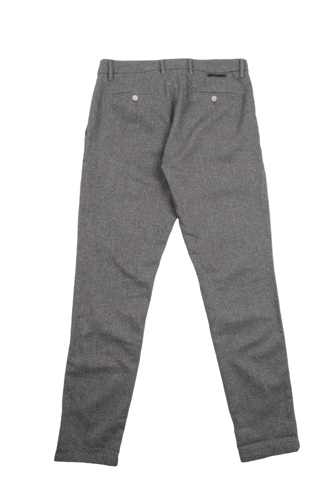 Men's SIVIGLIA Italy Grey Twill Cotton Chino Pants Trousers Size 32
