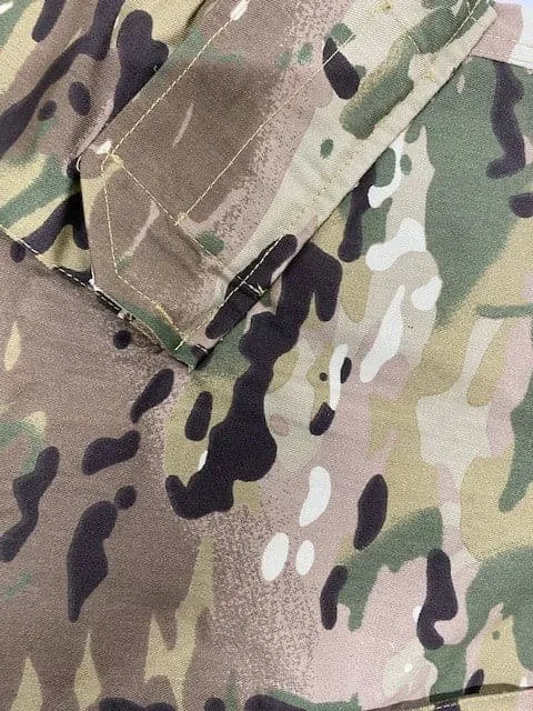 Multi Cam Tactical Cargo Pants with slant pockets and rear seat reinforcement