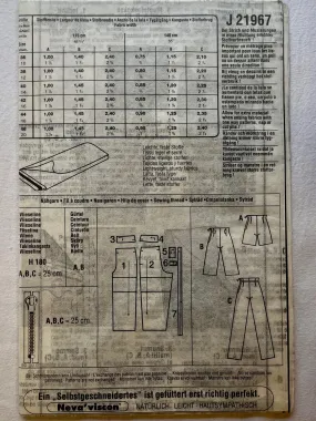 Neue Mode STIL J21967 UNCUT Adult Pants and Short Sizes 10-20